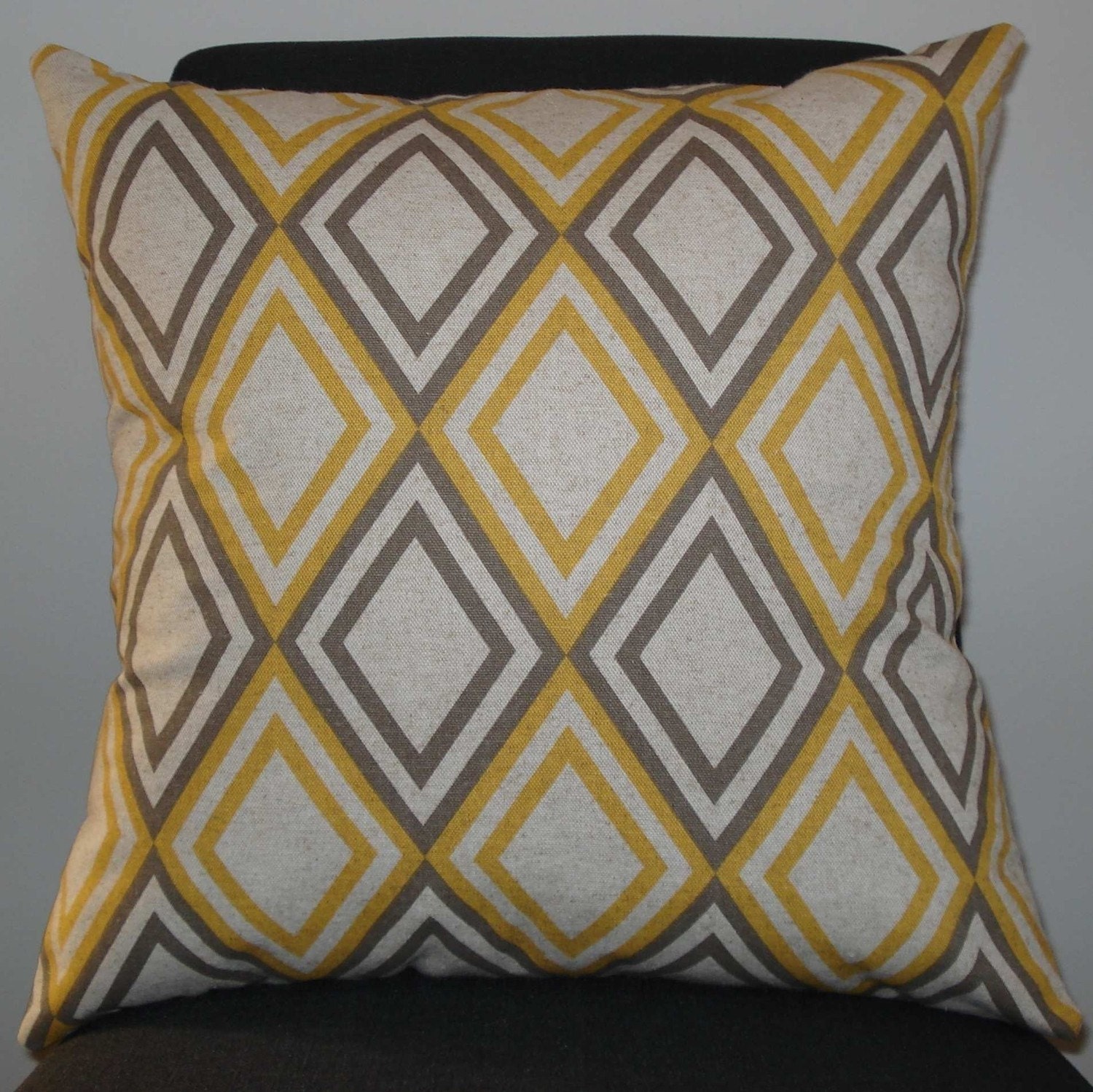 New 18x18 inch Designer Handmade Pillow Case in taupe and
