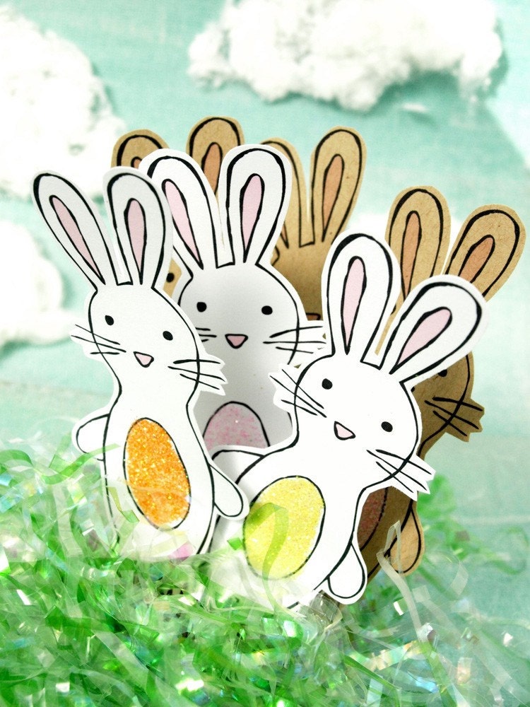 Bunny Rabbits Glitter Belly Bunnies