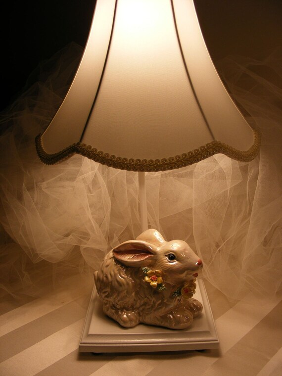 bunny lamp for nursery or little girl's room FREE