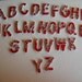 Recycled Coke Can Alphabet - Magnetic