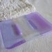 Lavender Fused Glass Soap Dish