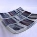 Fused Glass Art Plate in Shades of Gray
