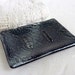 Black and Silver Glass Soap Dish