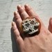 Libra. Vintage Zodiac Ring