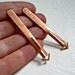 Copper Arrow Stud Earrings.