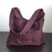 Deep Purple Twisted Hemp\/Cotton Bag