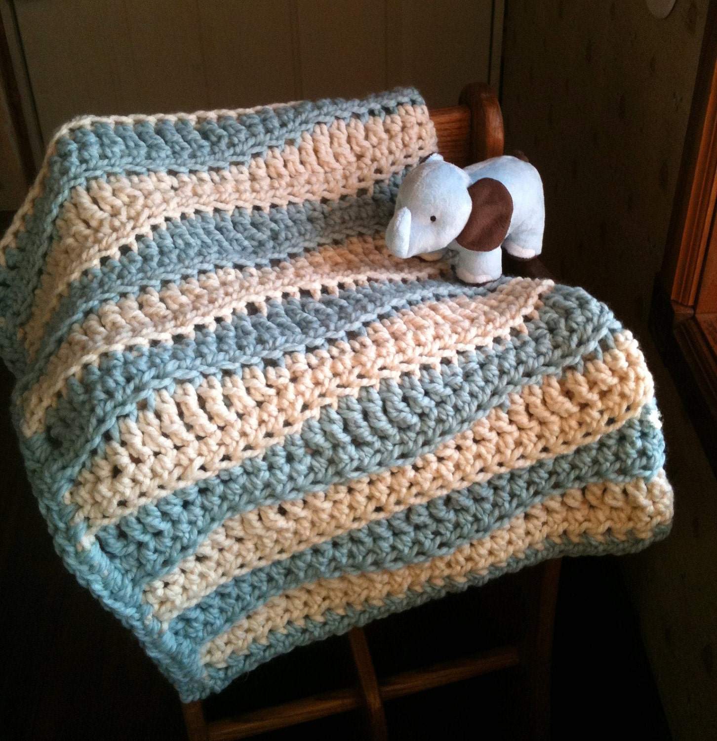 Baby Blanket Crochet Pattern Alaska Glacier Blanket PDF