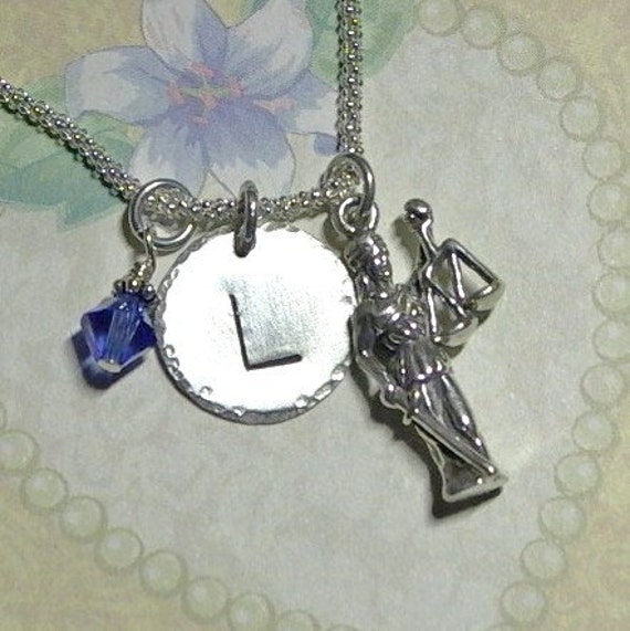 justice necklace lady of Necklace, Lady Lady Justice Personalized Sterling Justice Stamped Hand