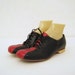 60s Shoes Vintage Two Tone Bowling Shoes Oxfords Lace-up 7.5 8