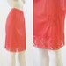 50s 60s Half Slip Vintage Coral and lace by Harvey Woods - so soft M L