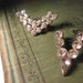 two vintage v arrow chevron rhinestone brooches art deco 1920s antique lot