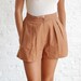 rust high waist shorts (s/m)