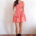 peach bib dress (xs/s)