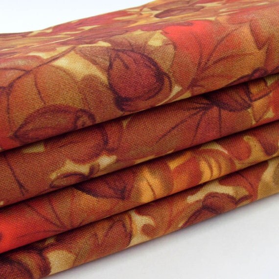 Autumn Leaves Napkins // Golden Fall Colors // by ME2Designs