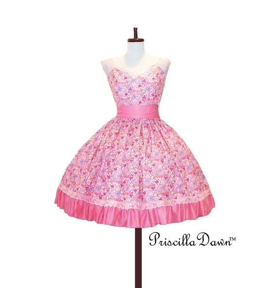 Ravishing Swing Styled Cupcake Teaparty Dress with Ruffle