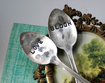Love and Bloom Vintage Silverware Garden Marker (E0214)