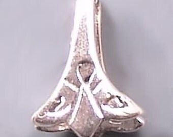 Flared Pinch Bail Sterling Silver 42807 (2)
