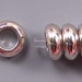 7mm Disk Beads 4mm Hole Nickel 33165 (25) Silver Color
