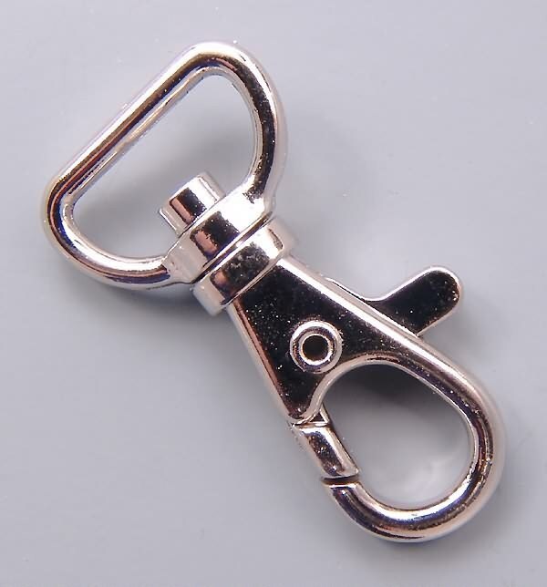 Swivel Clips for Lanyards or Key Chains Style A 24 Silver