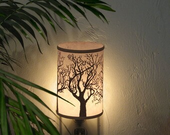 Night Light (Tree)-Decor lighting-Winter Trees silhoutte lighting-silhoutte lighting-quiet lighting-baby's room night light-woodland light