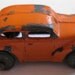 Vintage Barclay 1938 BV172 Sedan Diecast Car Toy Orange