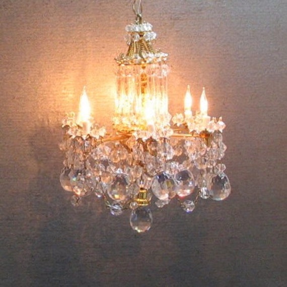 dolls house crystal chandelier