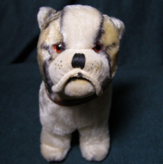 brindle bulldog stuffed animal