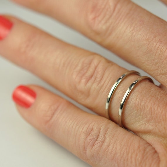 Skinny Band Engagement Rings