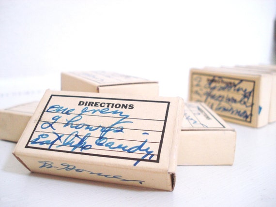 Items similar to Small vintage prescription medicine boxes on Etsy