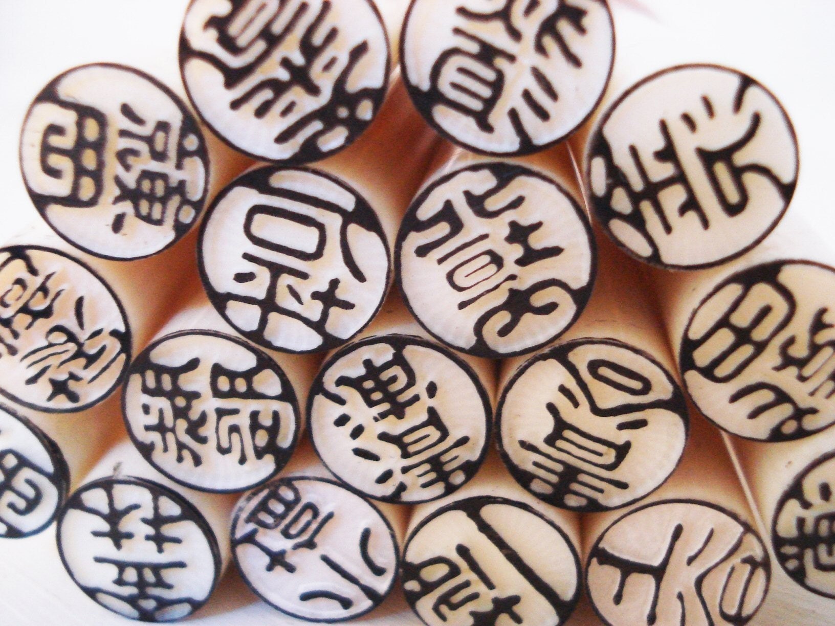 Japanese hanko stamps set of three