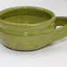 Shaving Mug in Stoneware with Bright Green Glaze