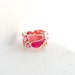 Reserved....., Statement Ring Pink and Orange in Sterling Silver, Paper Artisan Wearable Art Jewelry....