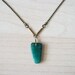 aventurine for peace necklace in GREEN (vintage findings)