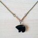 a grizzly inventor necklace in BLACK ONYX
