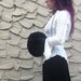 Victorian Persian Lamb Fur Muff Hand Warmer Feather Filled Amazing 1880's