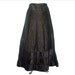 RESERVED for mgd4 1890's Black Moire Petticoat Skirt 30-31" waist Antique Victorian