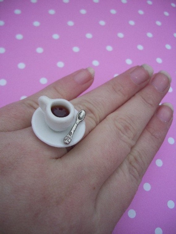 Highly Caffeinated Coffee Cup Ring