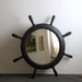Large Vintage Ship's Wheel Mirror