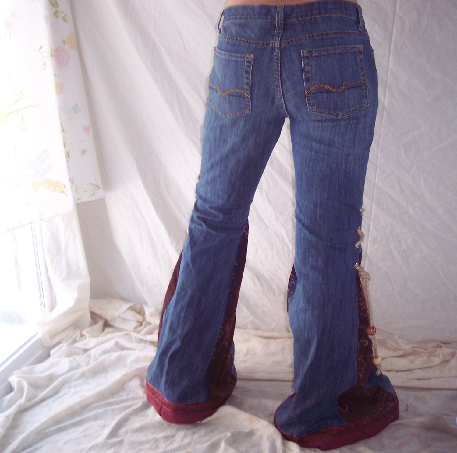 pink corduroy bell bottoms