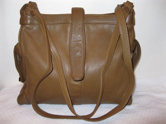 Brio butter soft leather large tote satchel purse handbag in