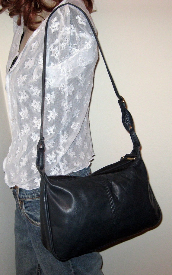 SAS USA soft genuine leather hobo satchel purse handbag in