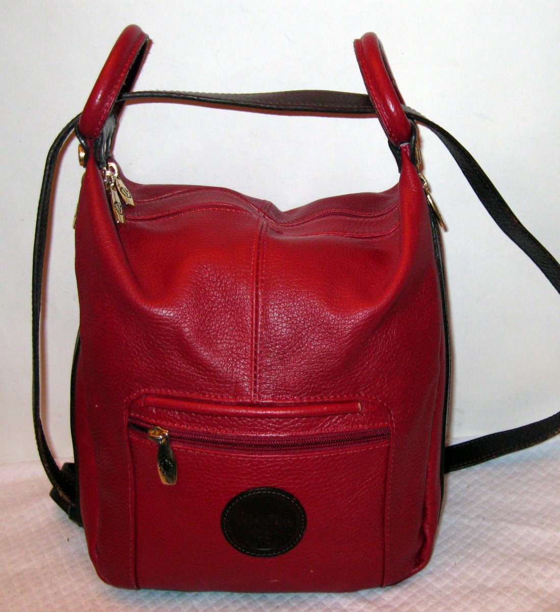 valentina leather duffle bag