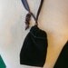 Reversible Med. Black Velvet/Brown Velveteen Pouch 12x8cm. (4 3/4in.x3 1/8in.)-OlyTeam