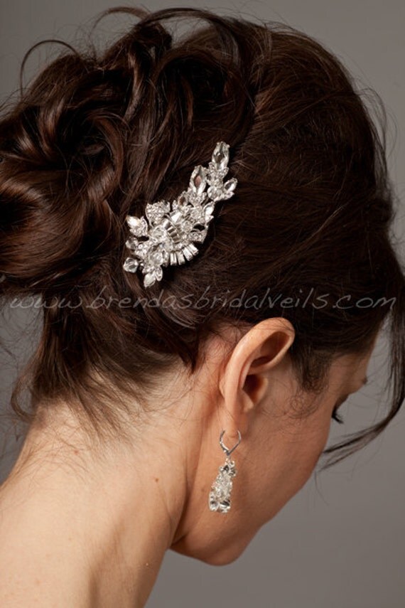 Rhinestone Bridal Hair Clip Wedding Headpiece Bridal Hair