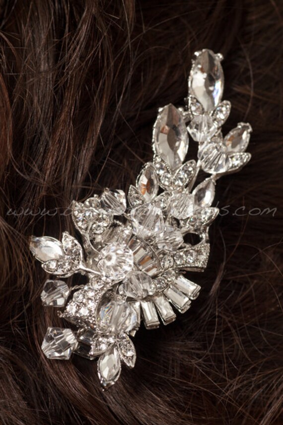 Rhinestone Bridal Hair Clip Wedding Headpiece Bridal Hair
