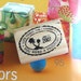 Retro Postal Airmail Holiday Vacation Caribbean Date Wood Wooden Rubber Stamp