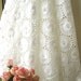 Cotton Fabric Cloth - Retro Off White Round Circle Embroidered Eyelet Lace Cotton Fabric 56 x 46 " - Sage LAST