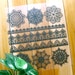 Iron On Patch Applique - Retro Black Round Floral Flower Lace Doily Plastic Iron On