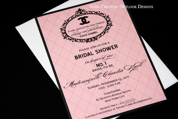 Chanel Wedding Invitations 3