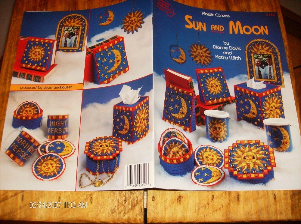Plastic Canvas Patterns Sun and Moon American School of
